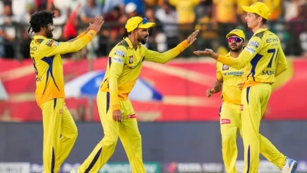 CSK's Ravindra Jadeja celebrates his stellar all-round performance in IPL Match 53