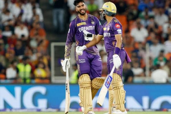 KKR celebrate their victory over Sunrisers Hyderabad in Qualifier 1, securing their spot in the IPL 2024 Finals!