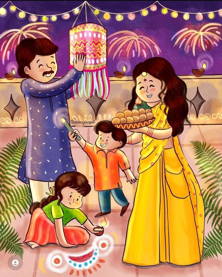 diwali celebrations with family