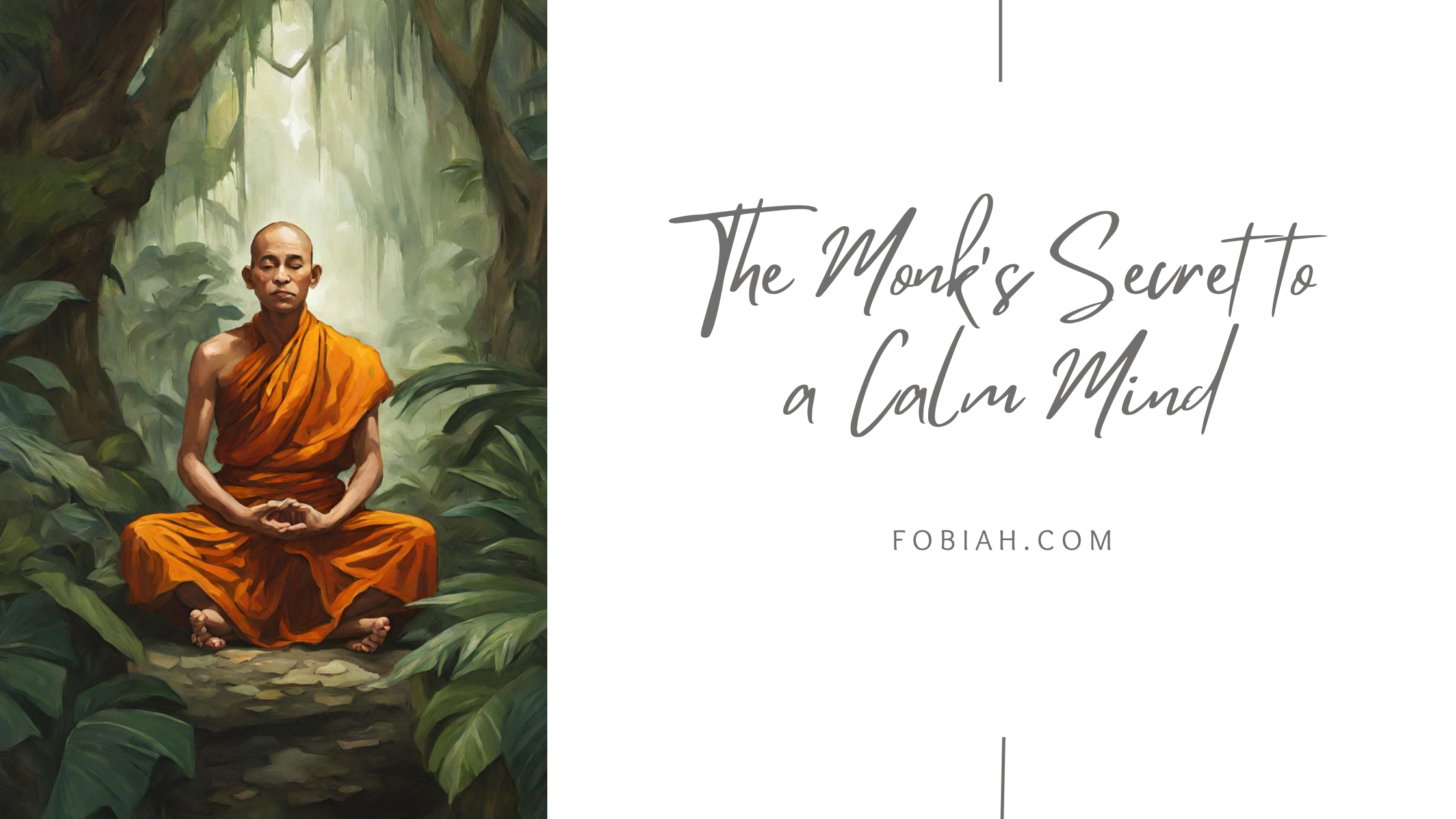 The Monk's Secret to a Calm Mind